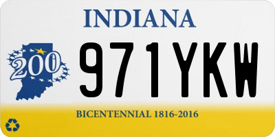 IN license plate 971YKW