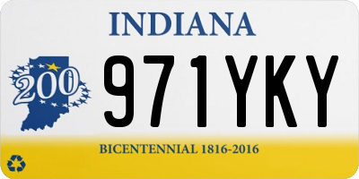 IN license plate 971YKY
