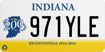 IN license plate 971YLE