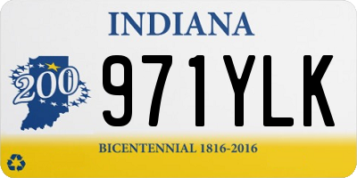 IN license plate 971YLK