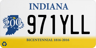 IN license plate 971YLL
