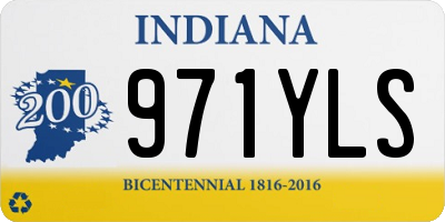 IN license plate 971YLS