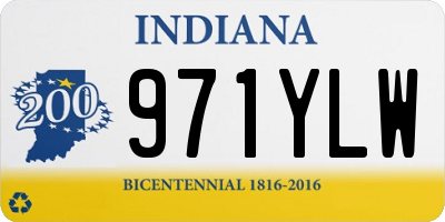 IN license plate 971YLW