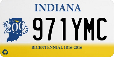 IN license plate 971YMC