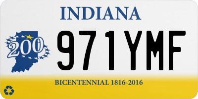 IN license plate 971YMF