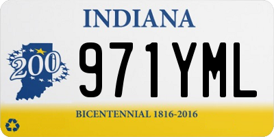 IN license plate 971YML