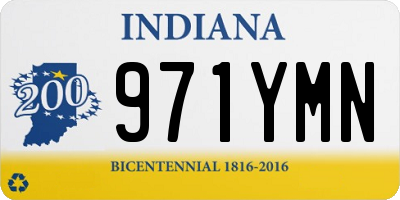 IN license plate 971YMN