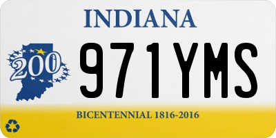 IN license plate 971YMS