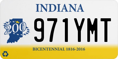 IN license plate 971YMT