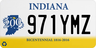IN license plate 971YMZ