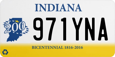 IN license plate 971YNA