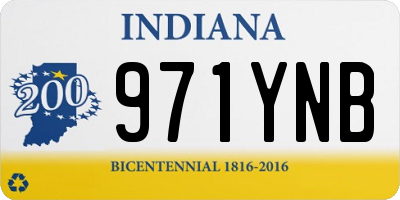 IN license plate 971YNB