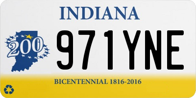 IN license plate 971YNE