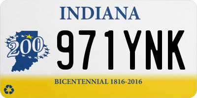 IN license plate 971YNK