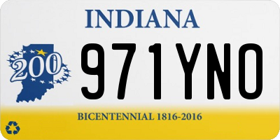IN license plate 971YNO