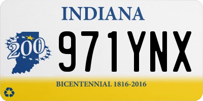 IN license plate 971YNX