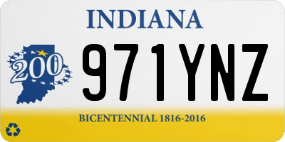 IN license plate 971YNZ