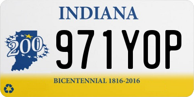 IN license plate 971YOP