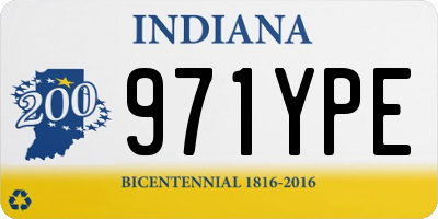IN license plate 971YPE