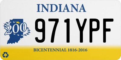 IN license plate 971YPF