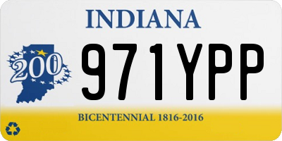 IN license plate 971YPP