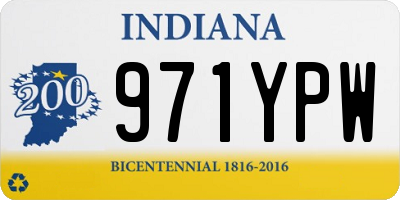 IN license plate 971YPW