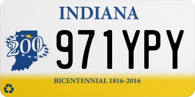 IN license plate 971YPY
