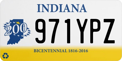 IN license plate 971YPZ