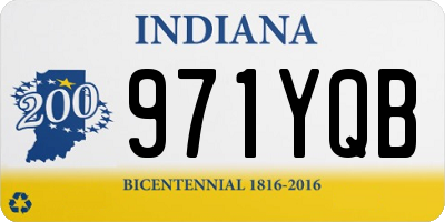 IN license plate 971YQB