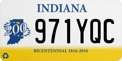 IN license plate 971YQC