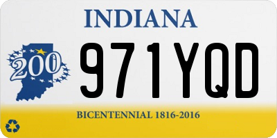 IN license plate 971YQD