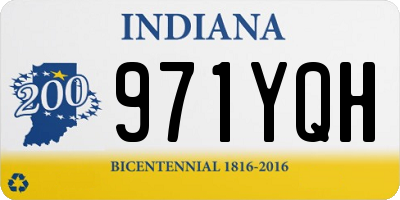 IN license plate 971YQH
