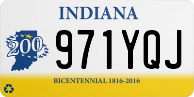 IN license plate 971YQJ