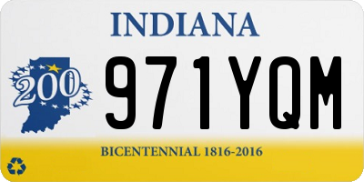 IN license plate 971YQM