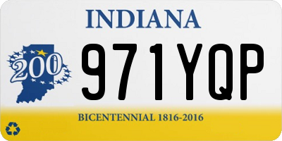 IN license plate 971YQP