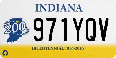 IN license plate 971YQV