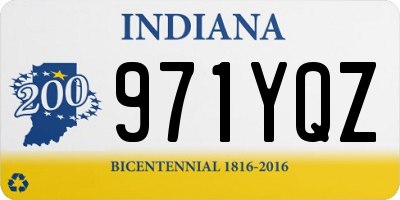 IN license plate 971YQZ