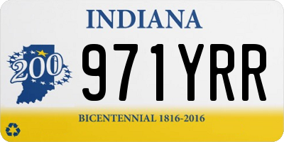 IN license plate 971YRR