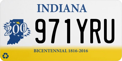 IN license plate 971YRU