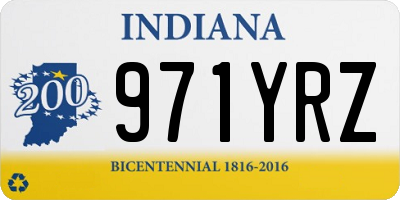 IN license plate 971YRZ