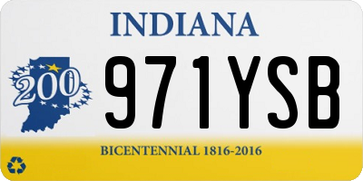IN license plate 971YSB