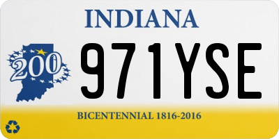IN license plate 971YSE