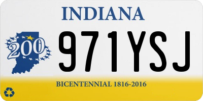 IN license plate 971YSJ