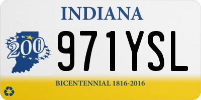 IN license plate 971YSL