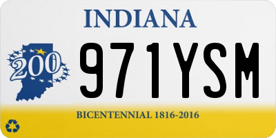 IN license plate 971YSM