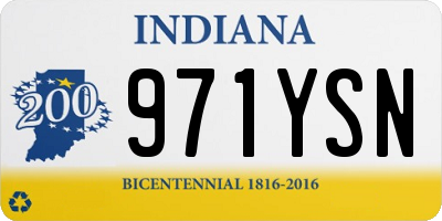 IN license plate 971YSN