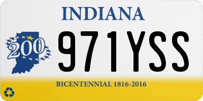 IN license plate 971YSS