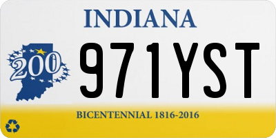 IN license plate 971YST