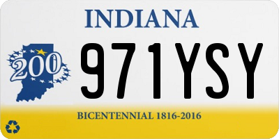 IN license plate 971YSY