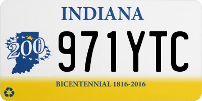 IN license plate 971YTC